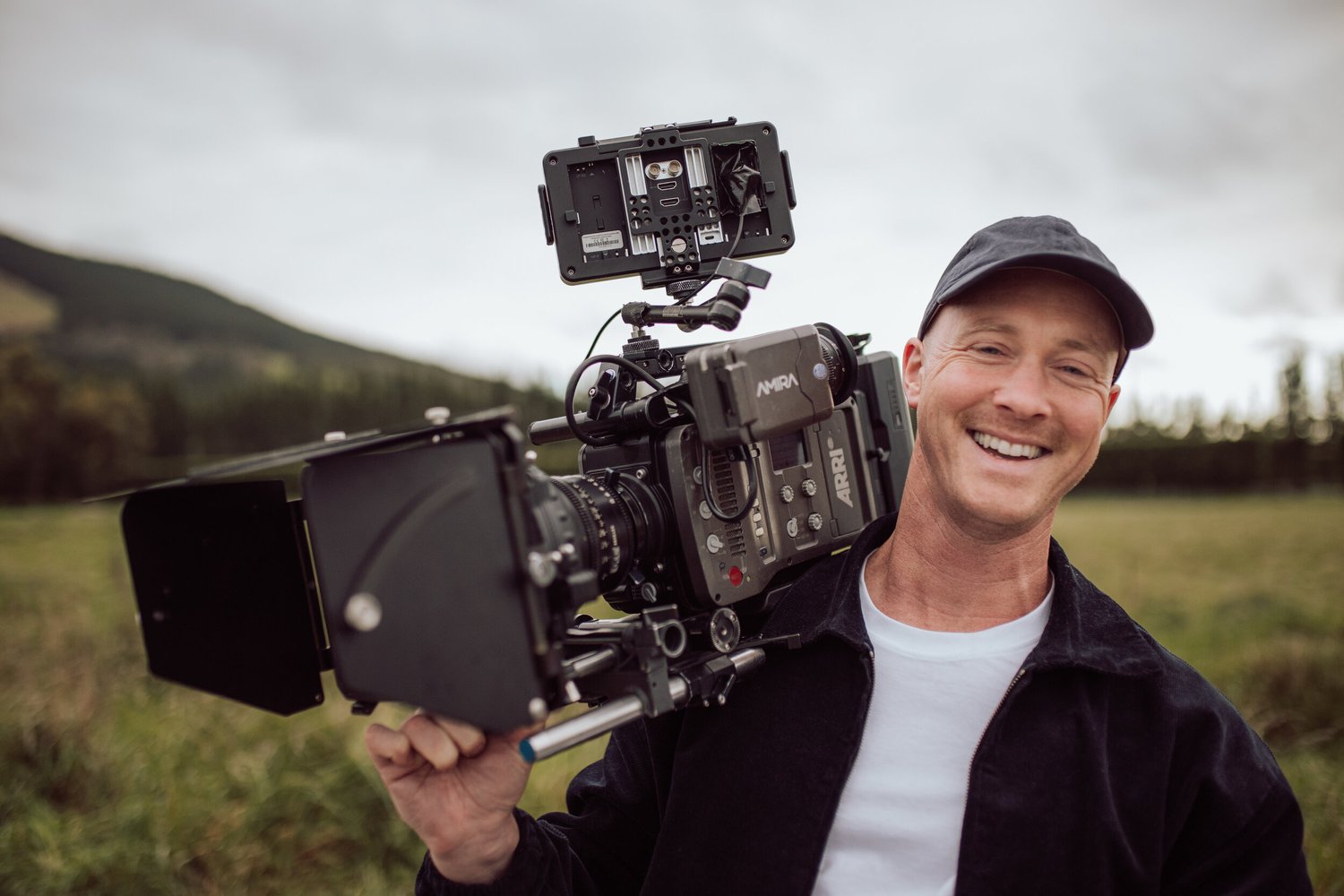 John Ross DP with professional camera equipment